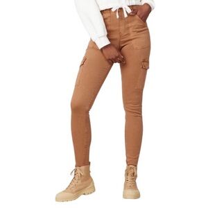 SPANX Stretch Twill‎ Ankle Cargo Pant in Honey Glow